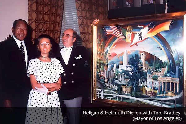 Hellgah & Hellmuth Dieken mit Tom Bradley Hellgah & Hellmuth Dieken mit Tom Bradley (Los Angeles)